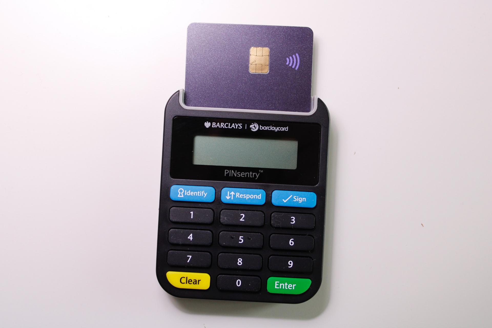 bank-issued card reader