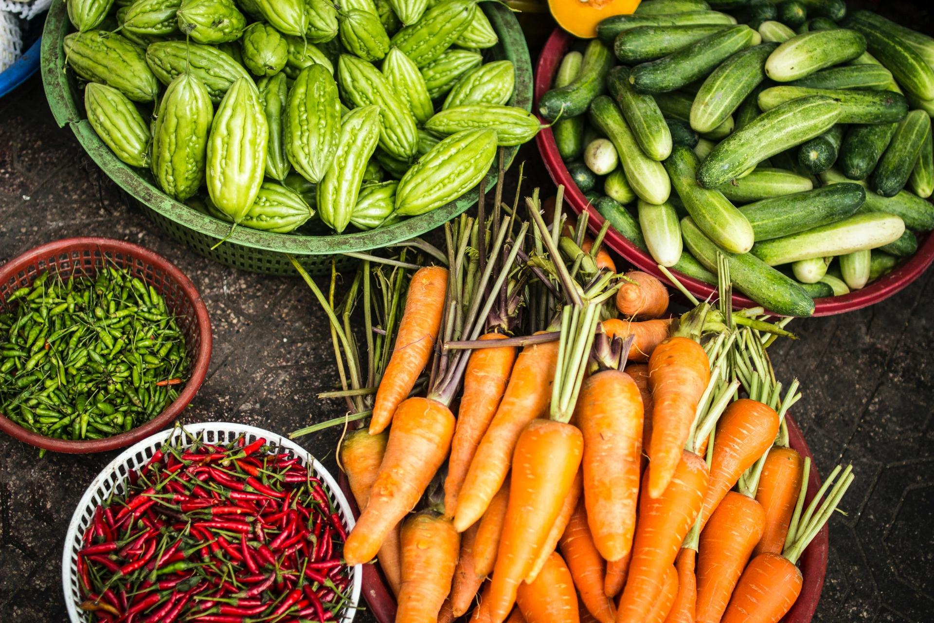 colorful vegetables