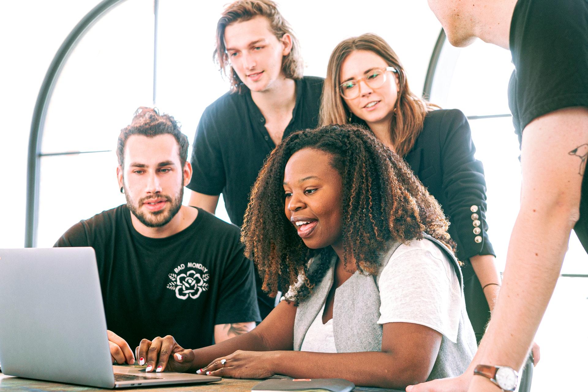 Uma equipe da empresa