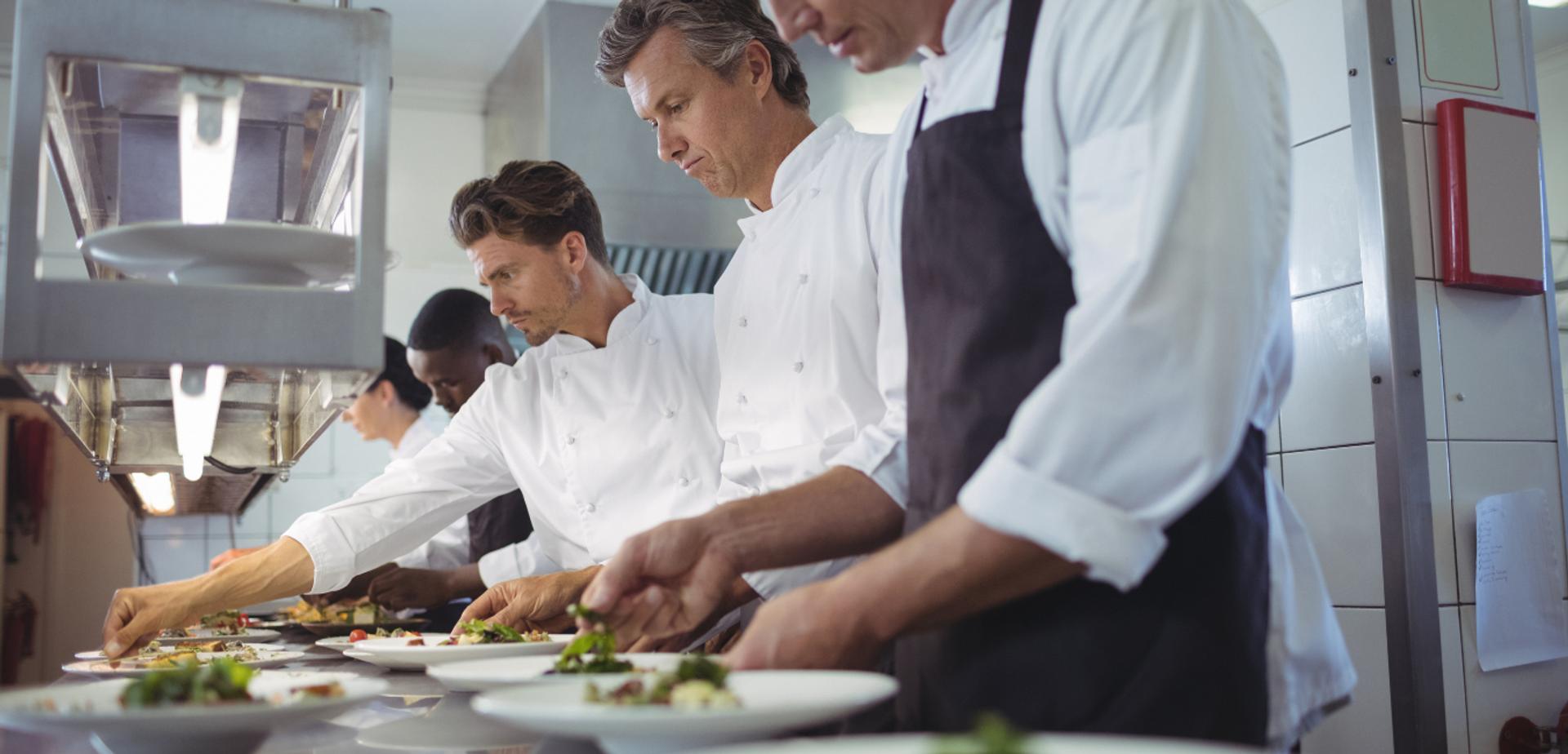 chefs preparing food