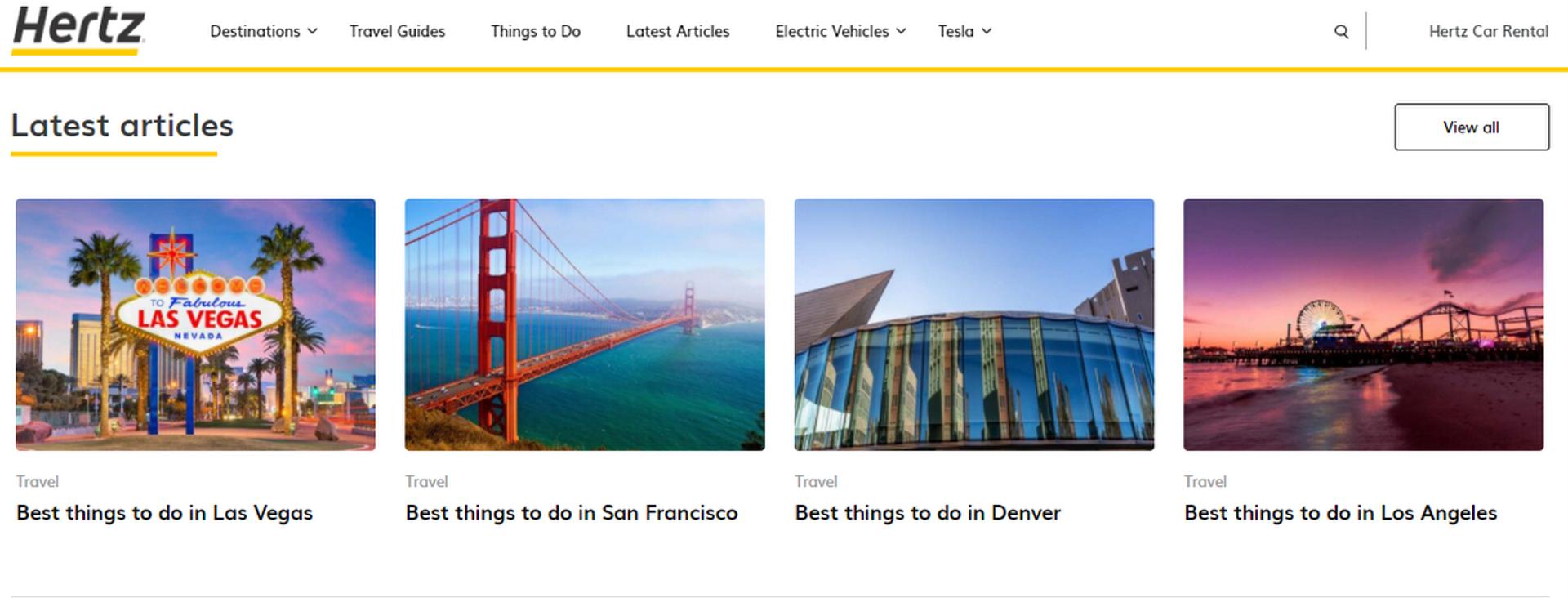 Hertz travel blog