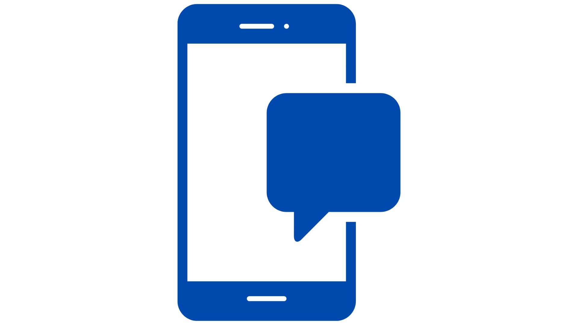 SMS on a phone