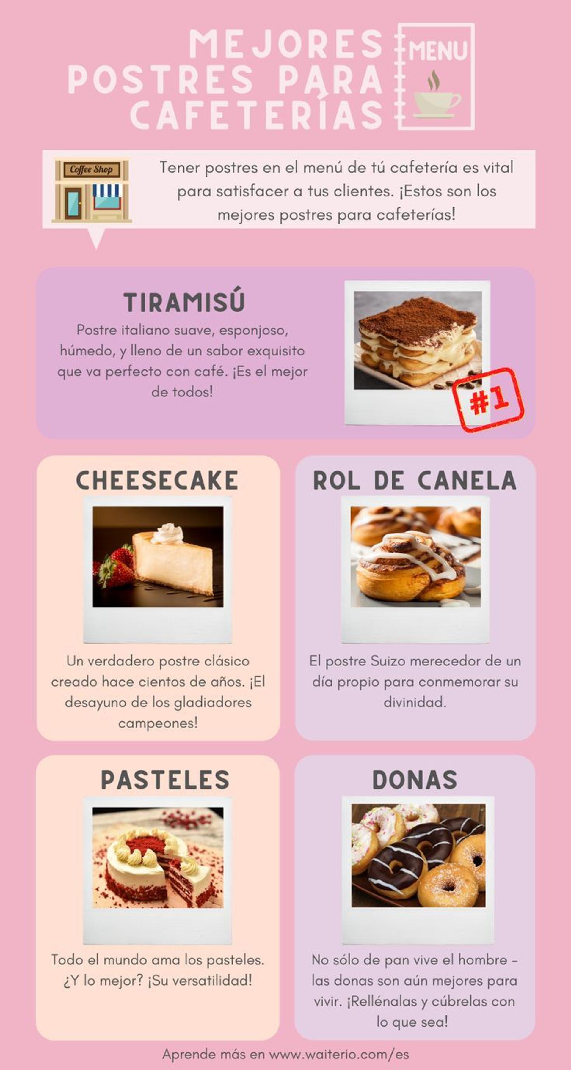 Postres para cafeterías [Recetas y tips]