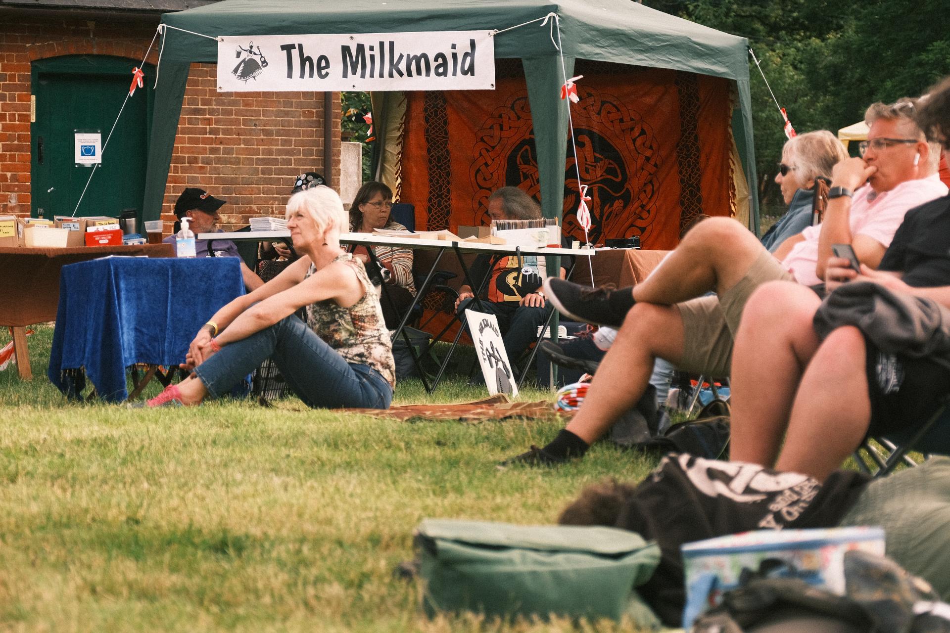 Stand at an event outdoors