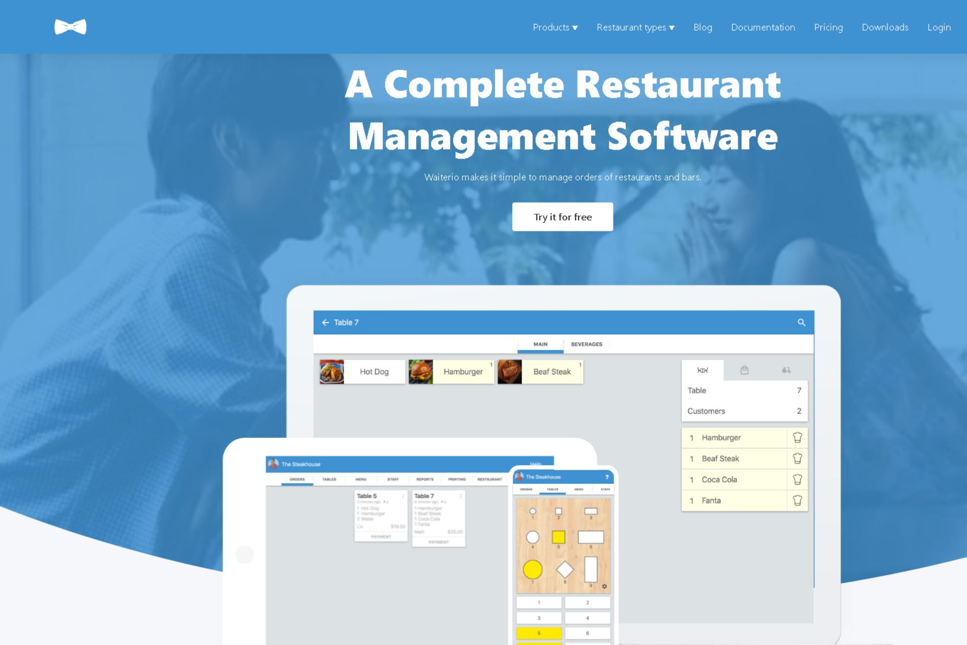 Waiterio Landingpage