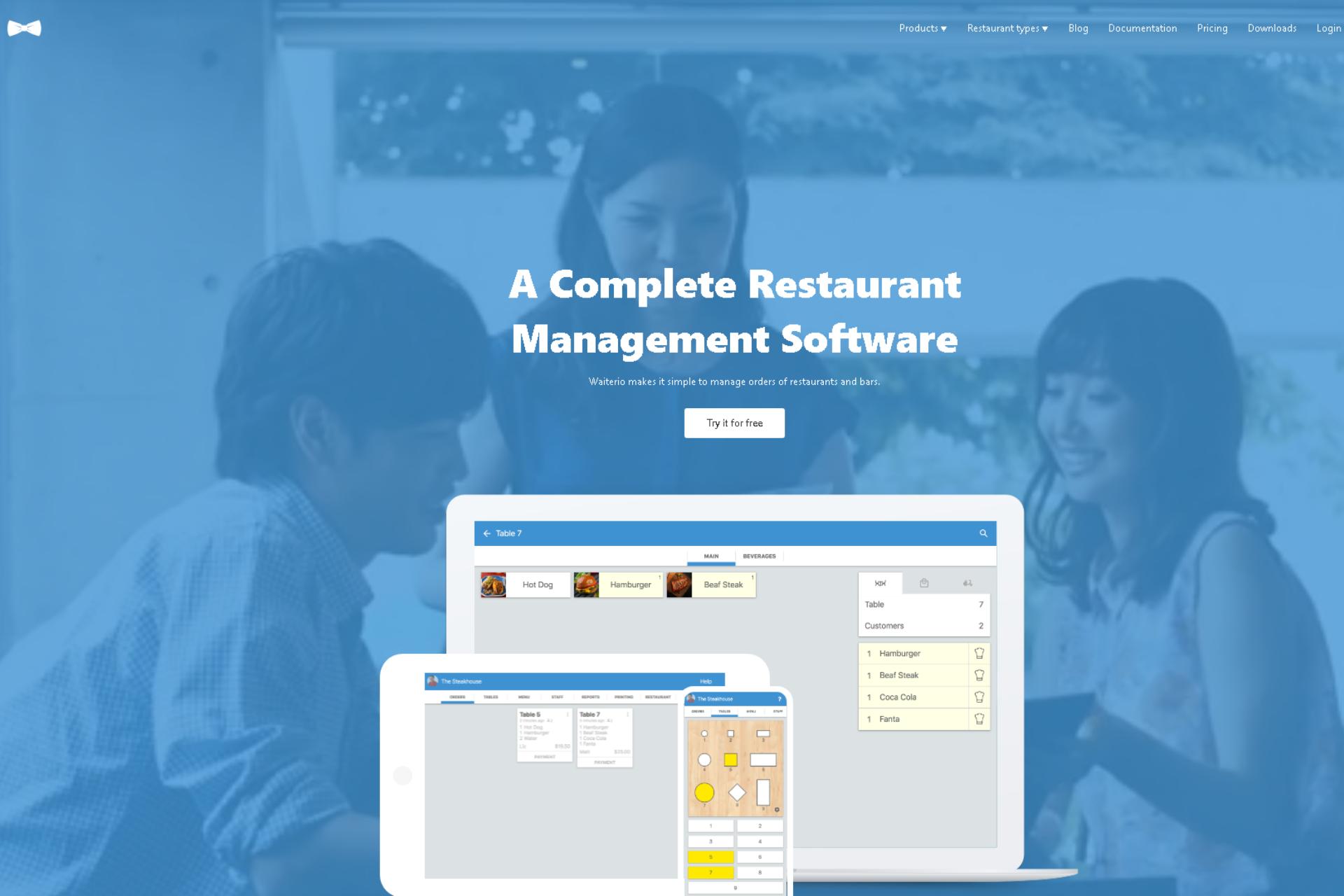 Waiterio Landing Page