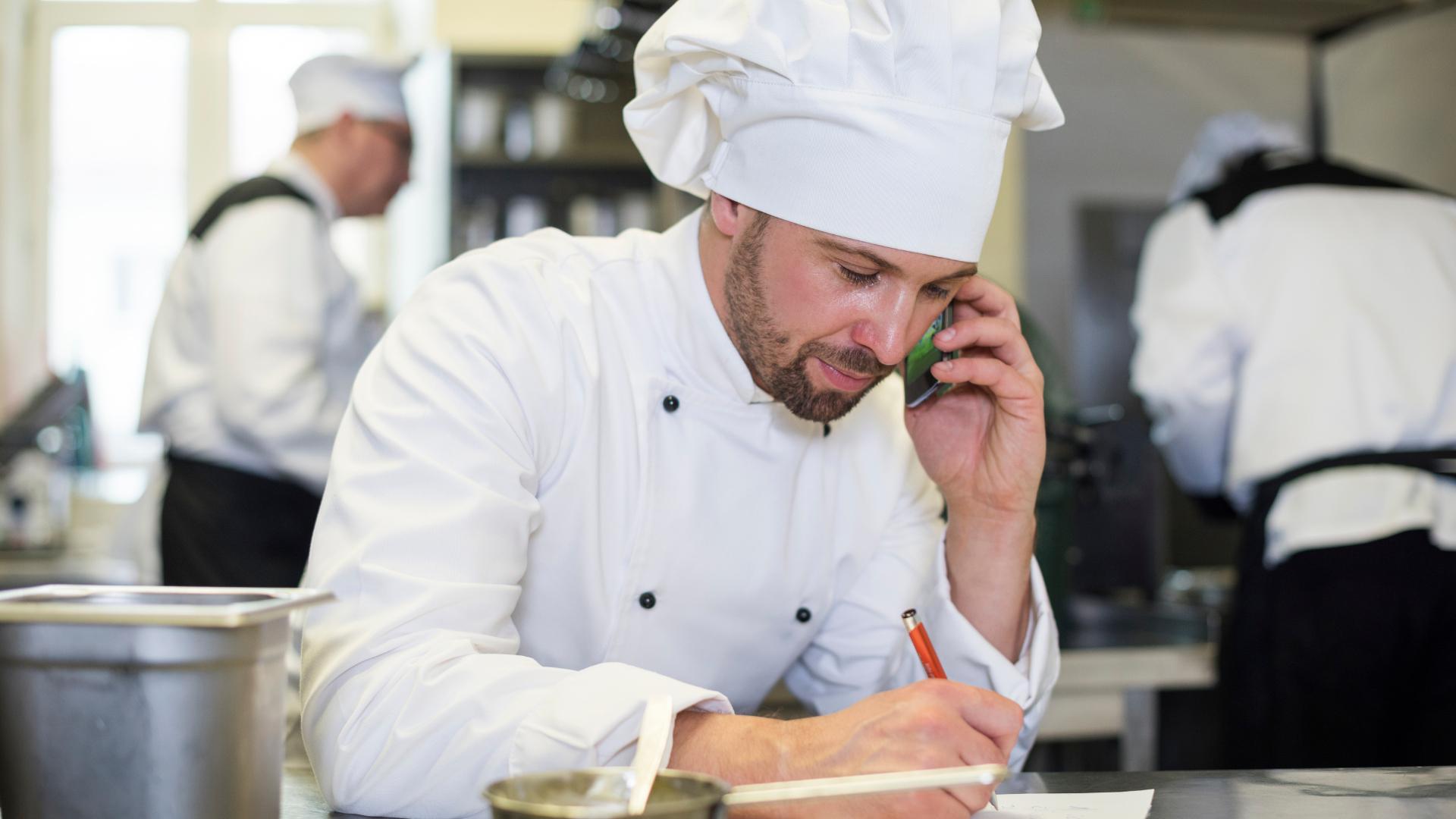 chef ordering supplies