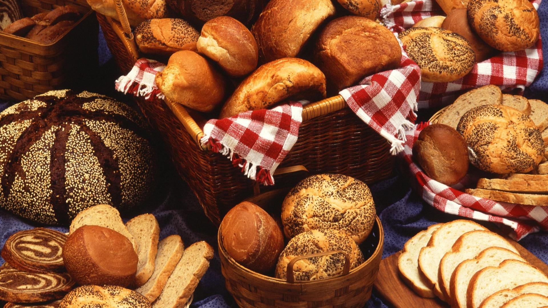 different types of bread at a bakery shop
