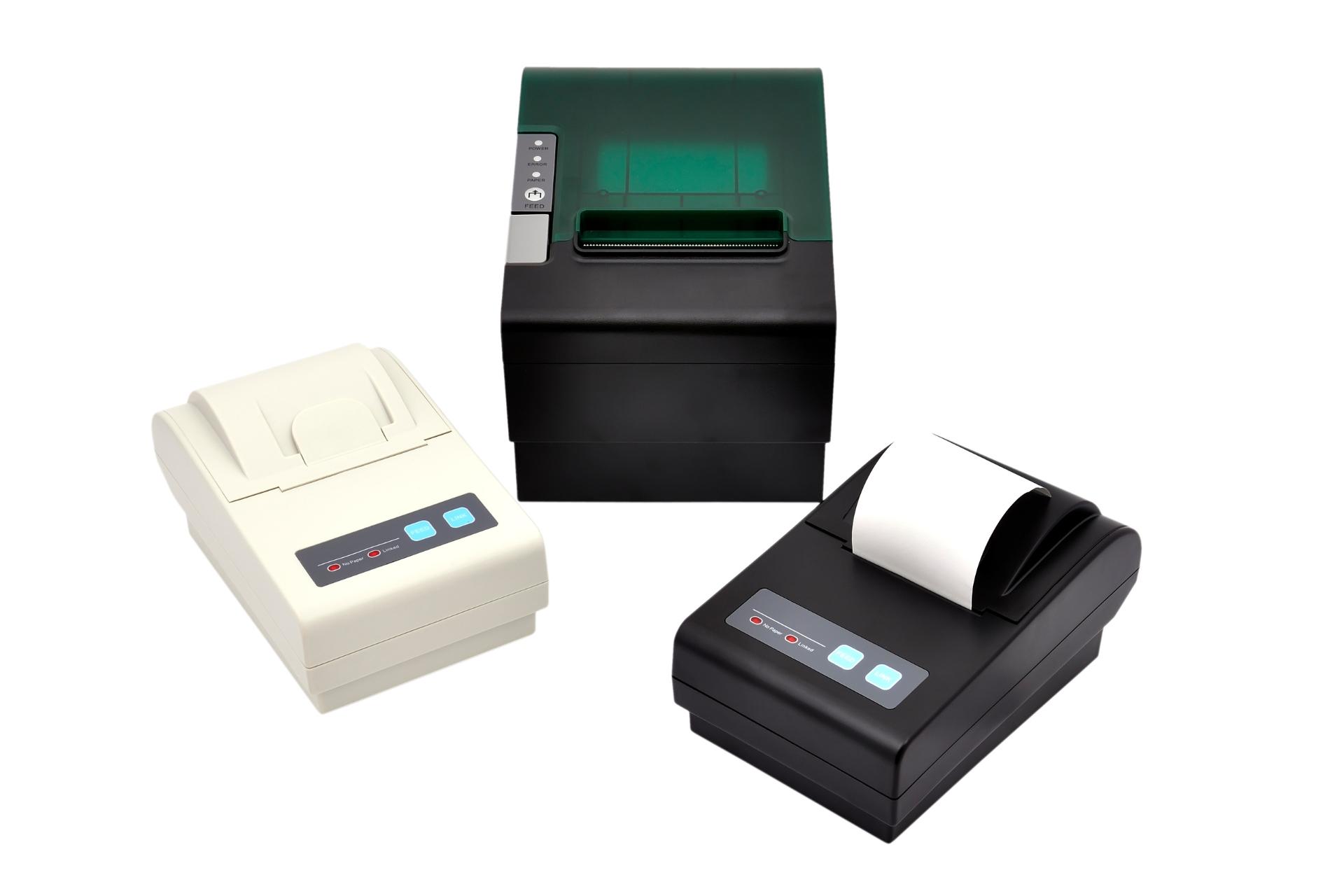  Different types of thermal printers next to each other