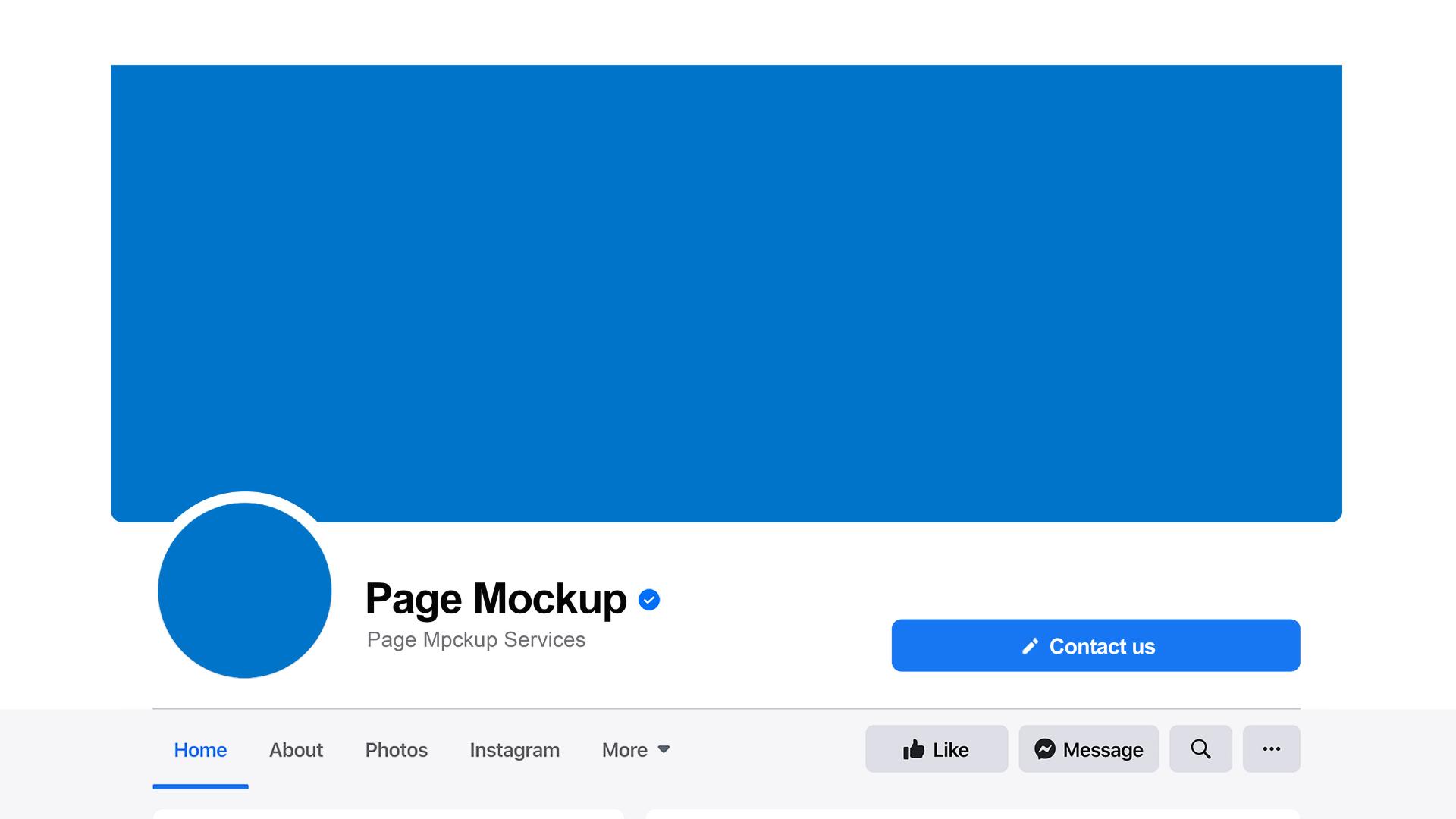 maquette de page Facebook