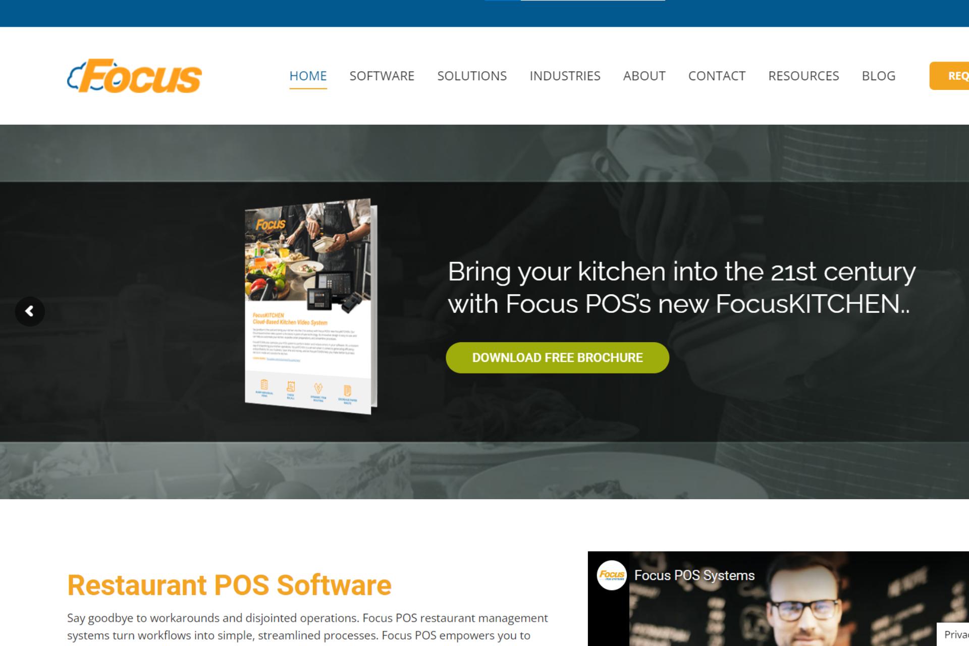 focus POS landing page