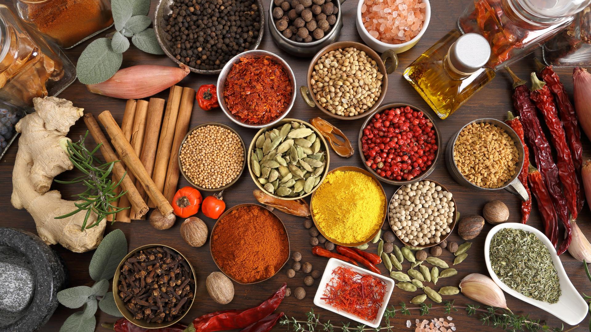 herbs and spices for vegan dishes