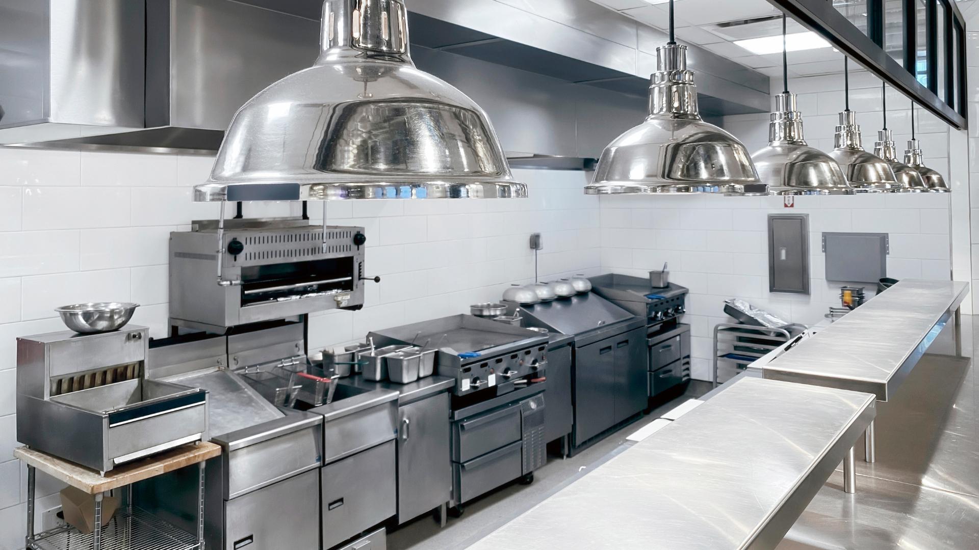 Fully equipped restaurant kitchen