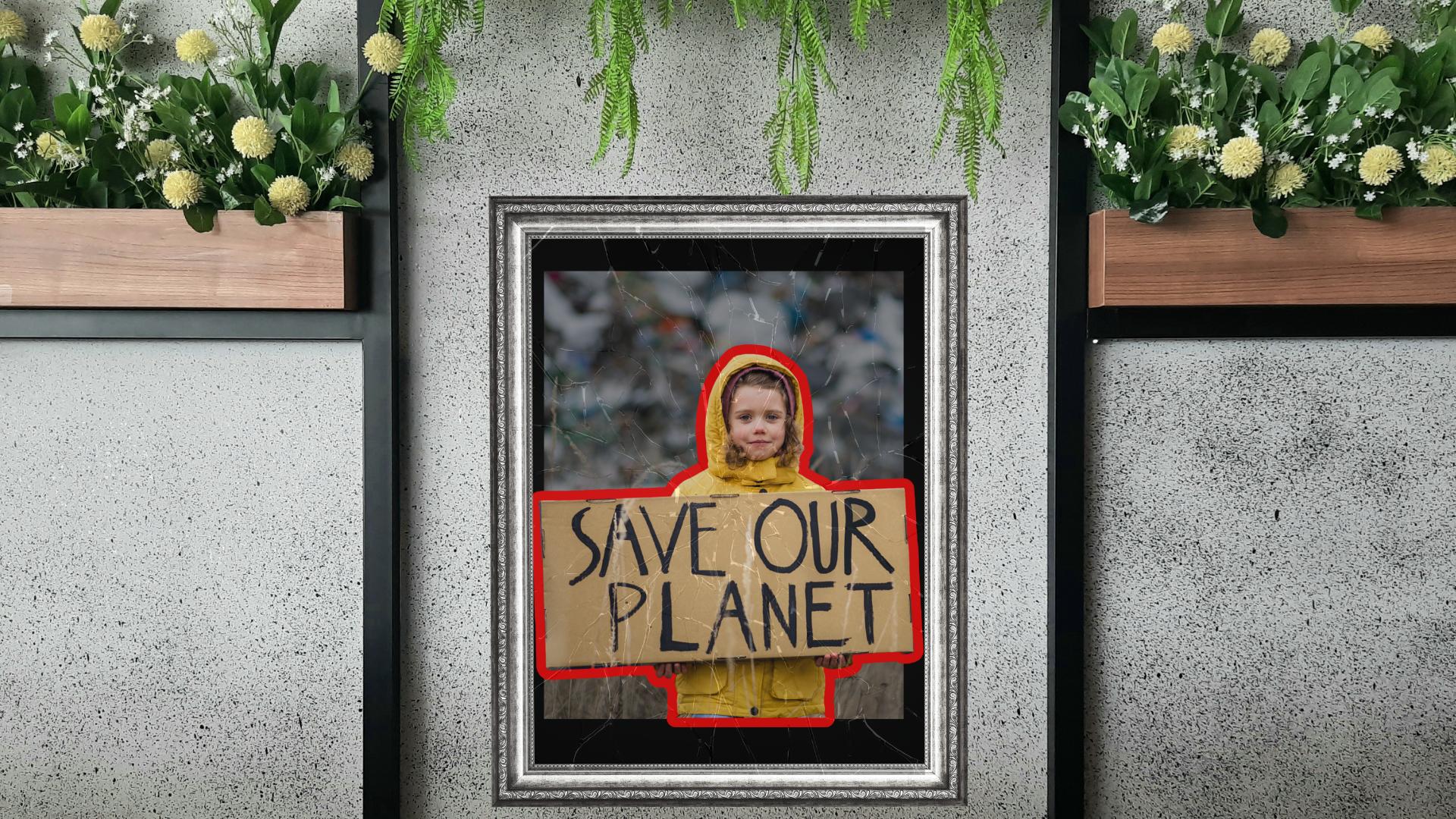 salve nuestro cartel del planeta