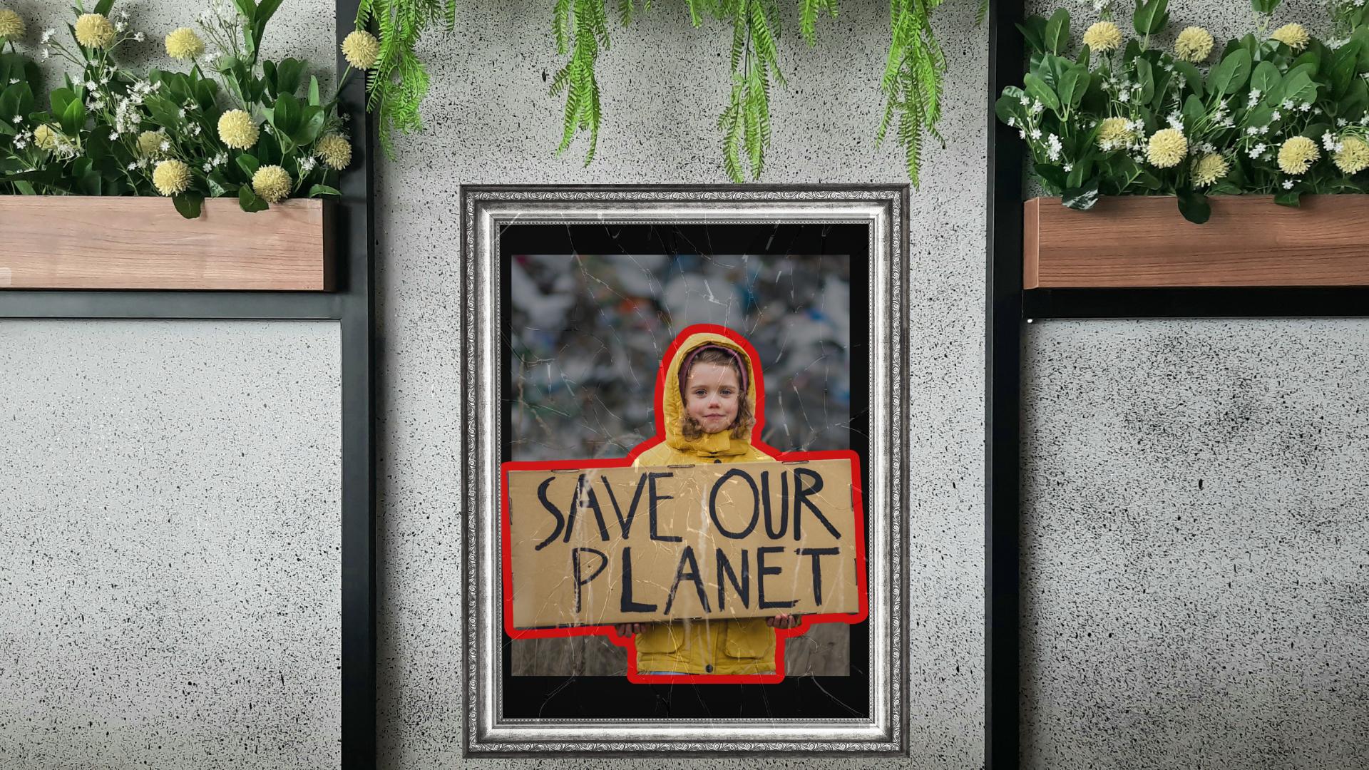 save our planet poster