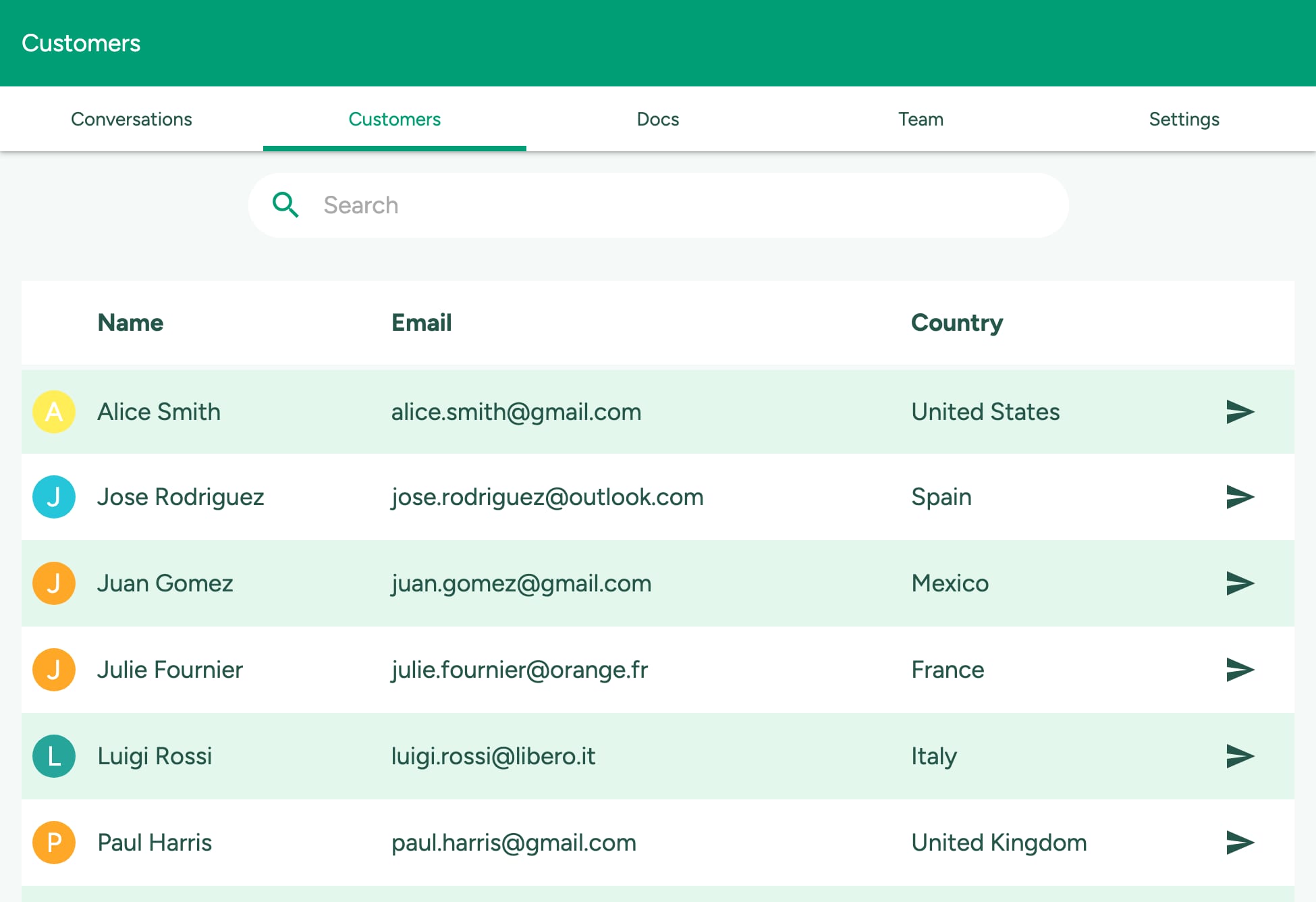Chat live with your customers on tablet