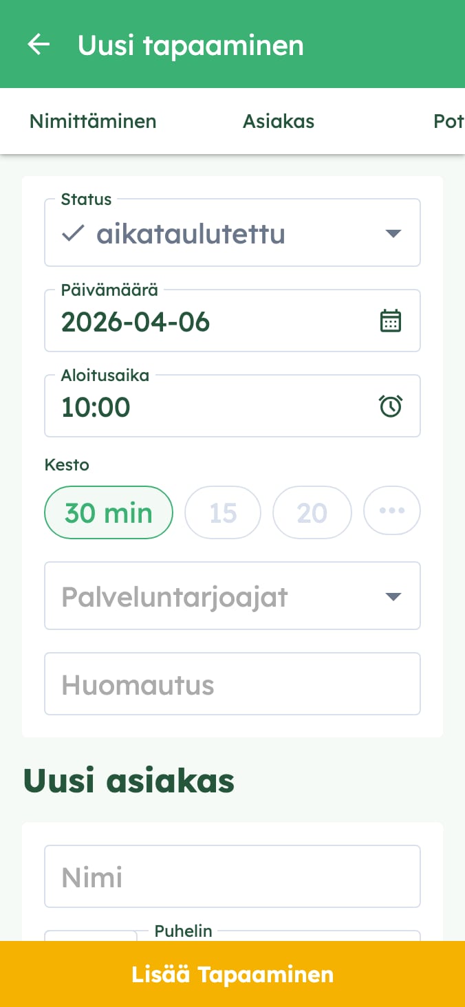 Hallinnoi helposti eläinlääkäriklinikkasi ajanvarauksia on smartphone
