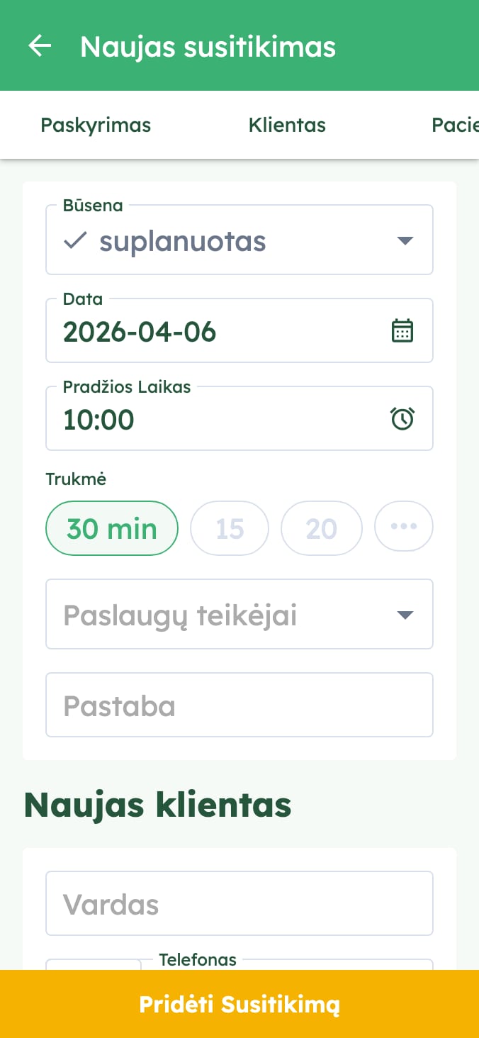 Lengvai valdykite savo veterinarinės klinikos vizitus on smartphone