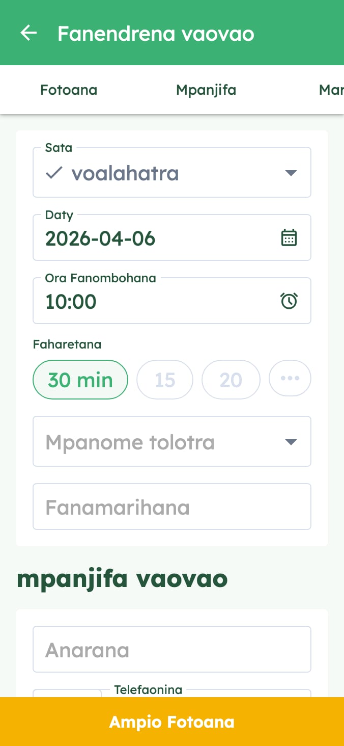 Tantano mora foana ny fotoana fanendrena ao amin’ny klinika mpitsabo biby anao on smartphone