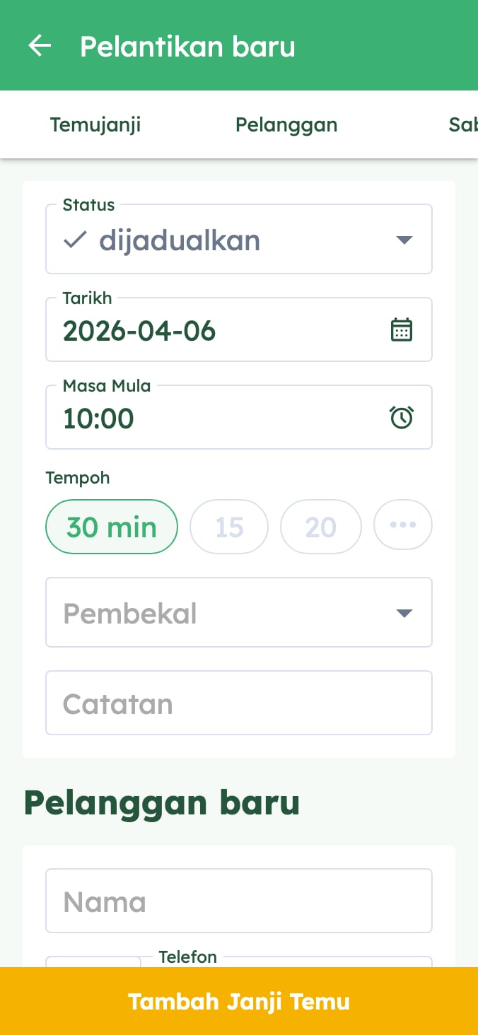 Urus janji temu klinik veterinar anda dengan mudah on smartphone