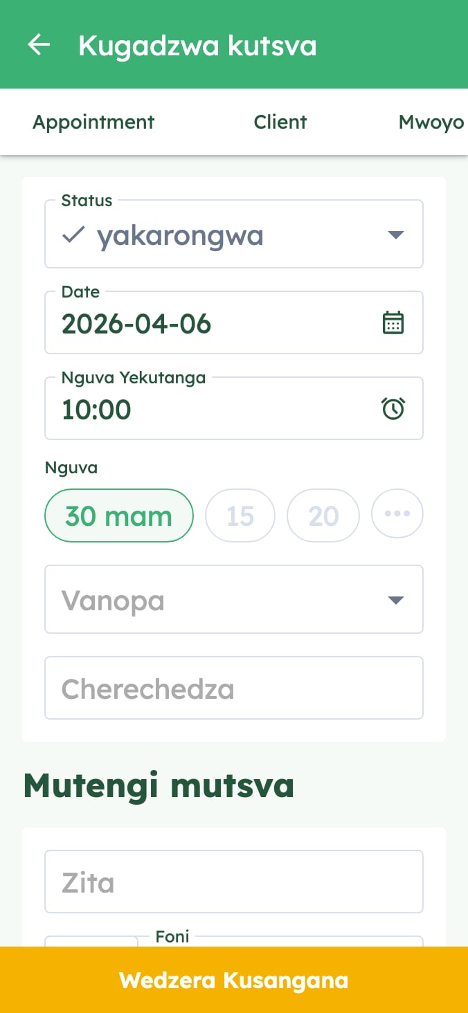 Zviri nyore kuronga misangano yekiriniki yako yemhuka on smartphone