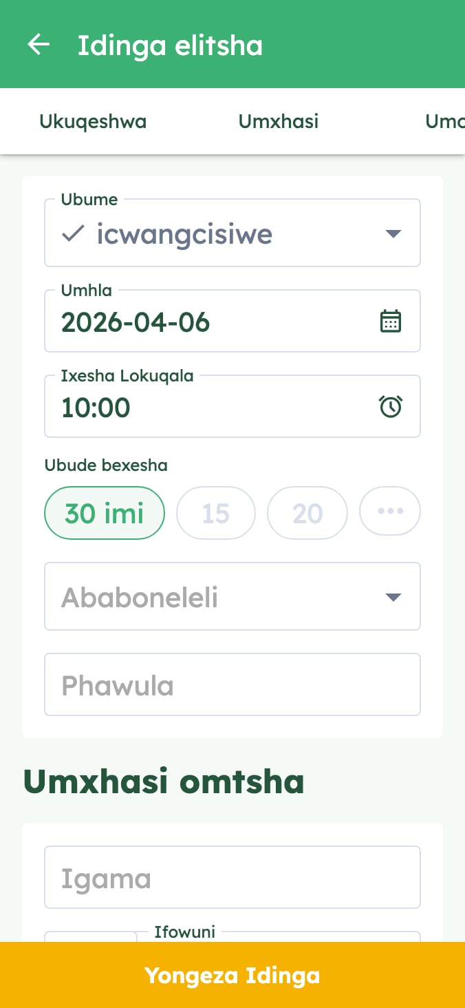 Lawula ngokulula iiapointimenti zeklinikhi yakho yezilwanyana on smartphone