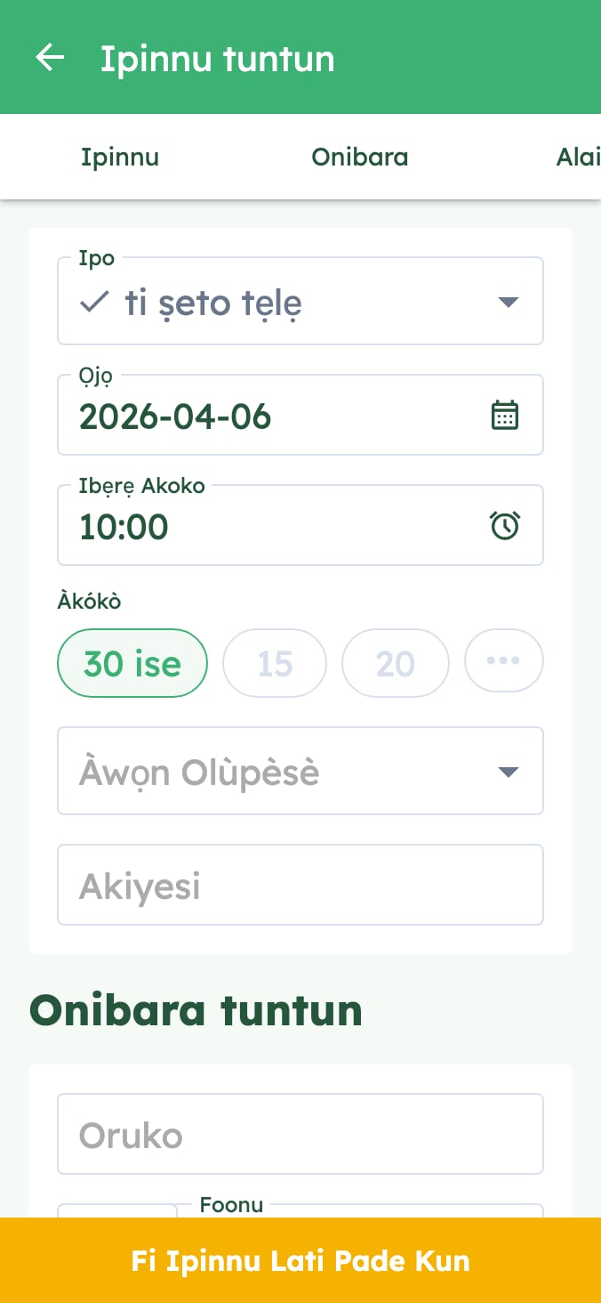 Ṣe iṣakoso rọọrun awọn ipinnu (appointments) ile-iwosan oníṣègùn ẹranko rẹ on smartphone