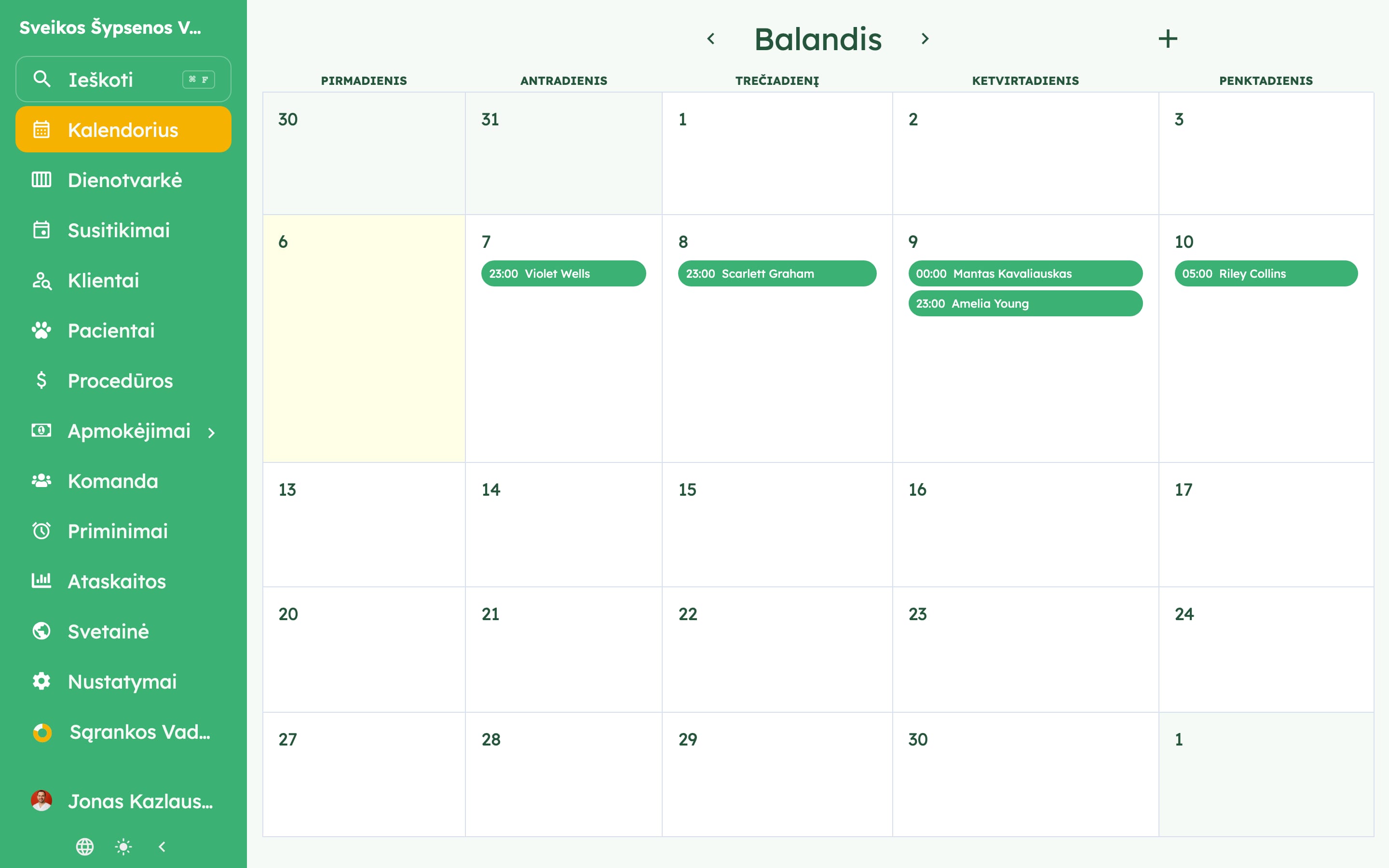 Lengvai valdykite savo veterinarinės klinikos vizitus on desktop