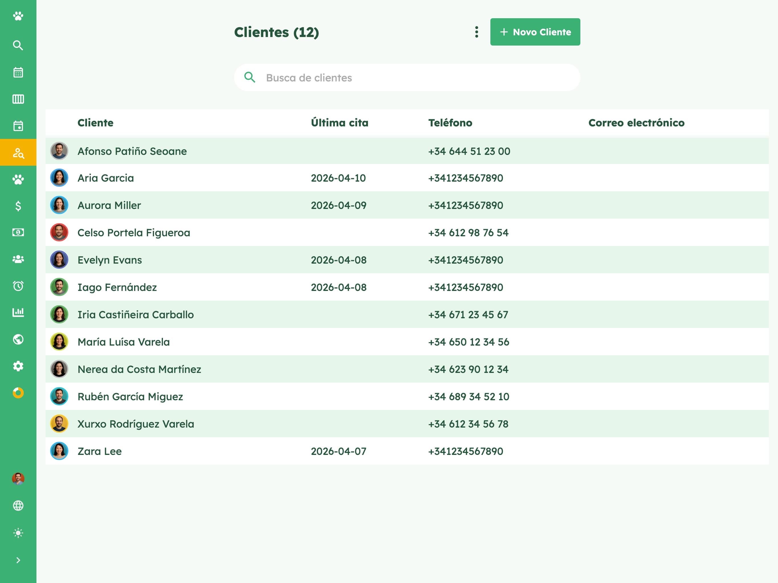 Xestiona facilmente as citas da túa clínica veterinaria on tablet
