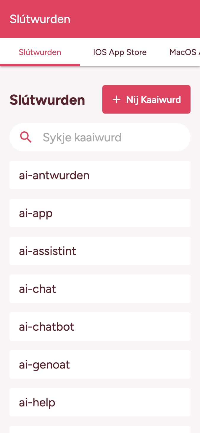 Folgje jo ranglist fan kaaiwurden yn 'e appwinkel on smartphone