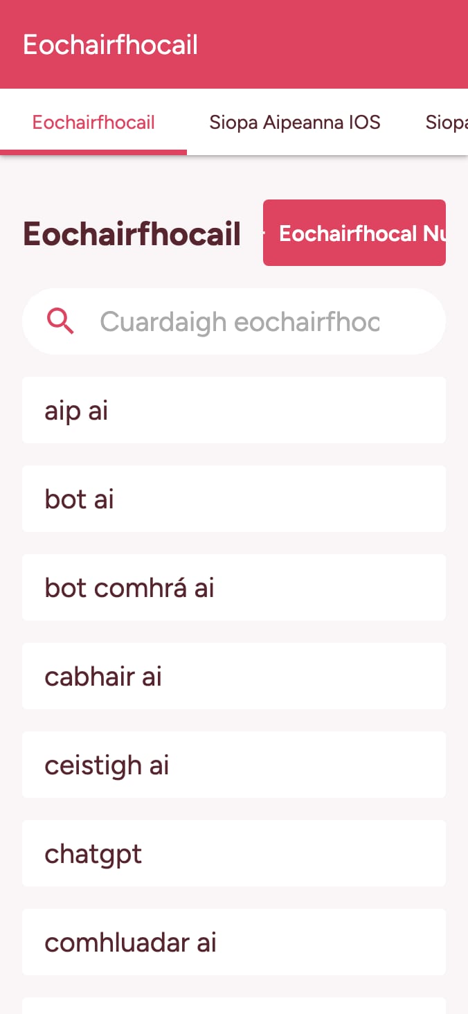 Rianaigh do rátálacha eochairfhocal siopa aipeanna on smartphone