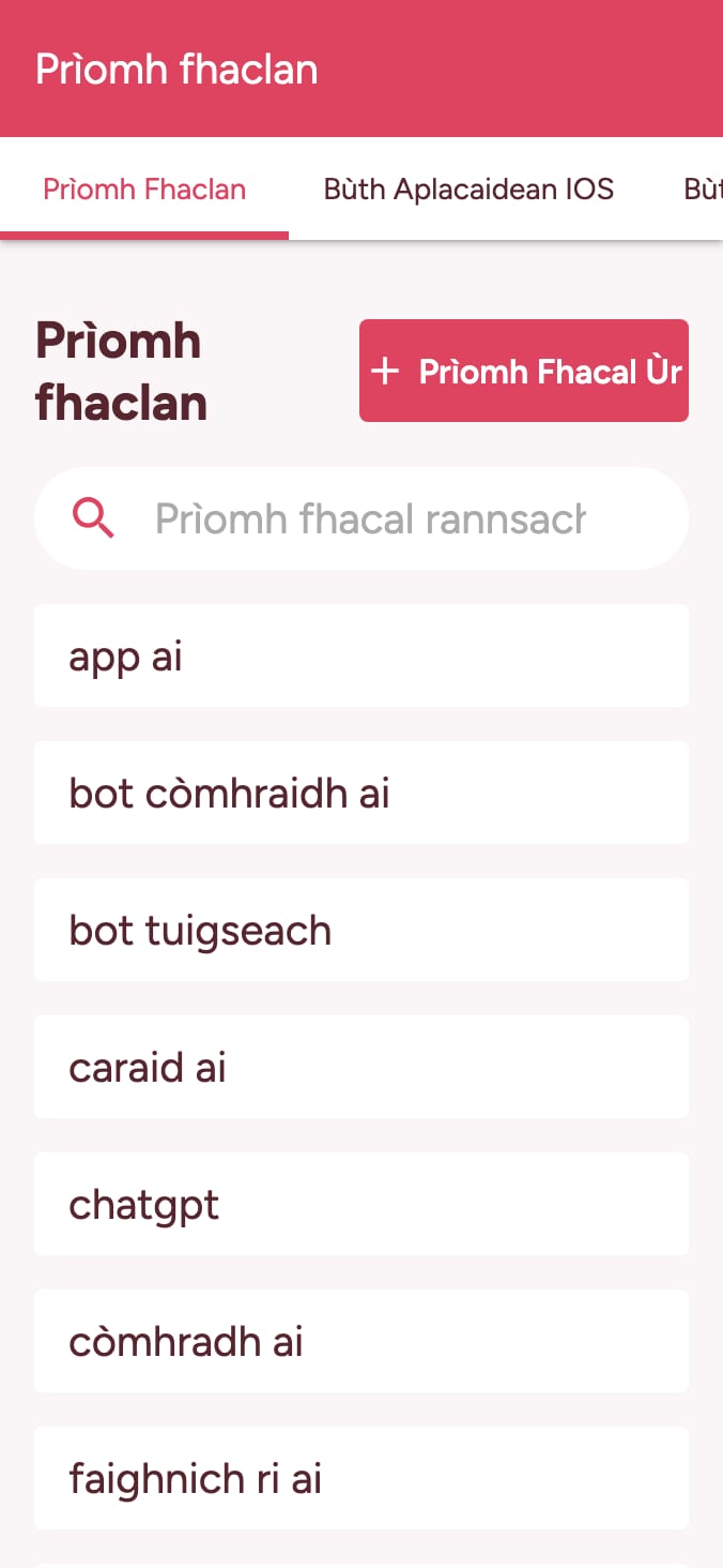 Cùm sùil air rangachadh prìomh fhaclan stòr nan aplacaidean agad on smartphone