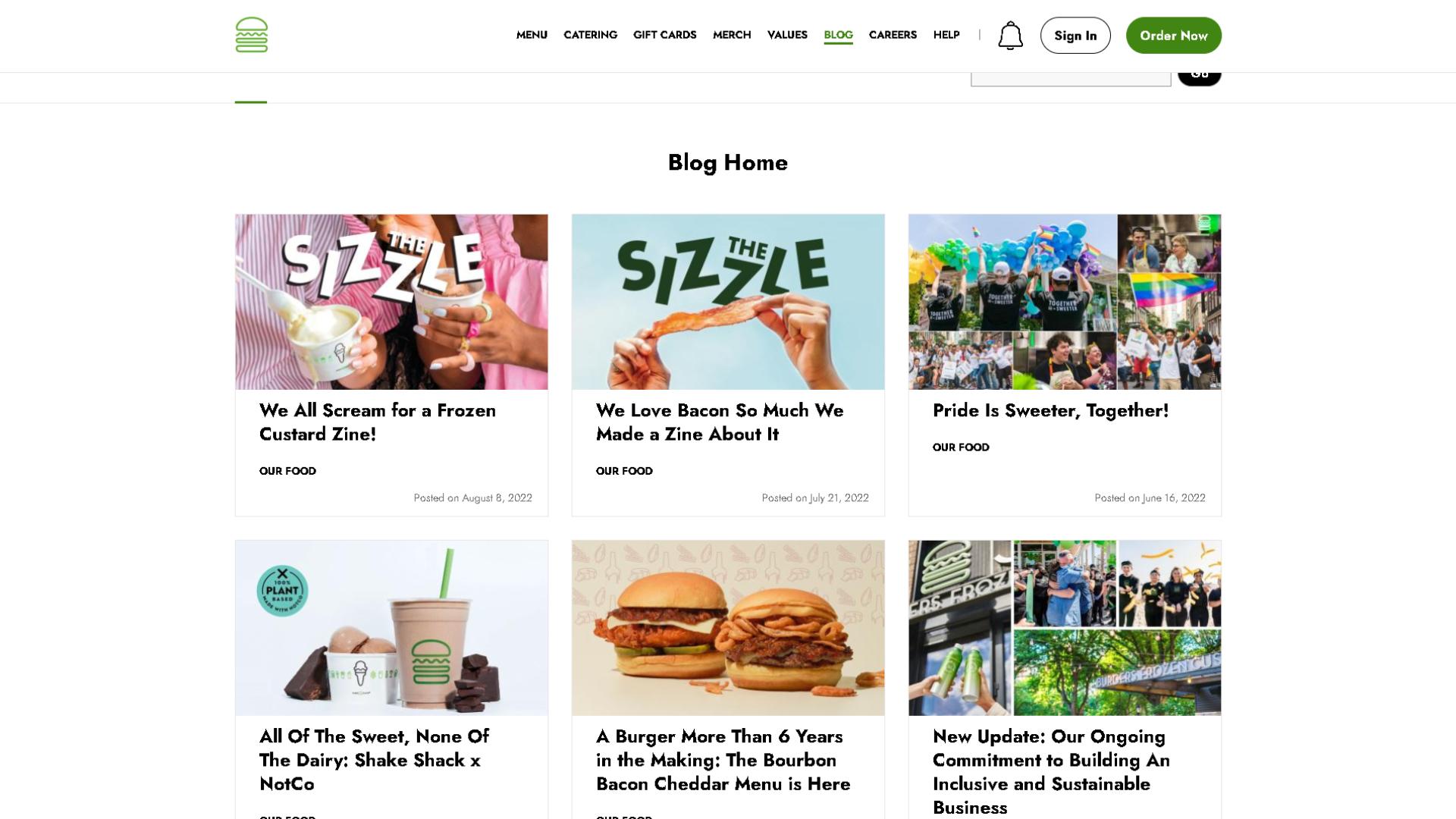 il blog di shake shack