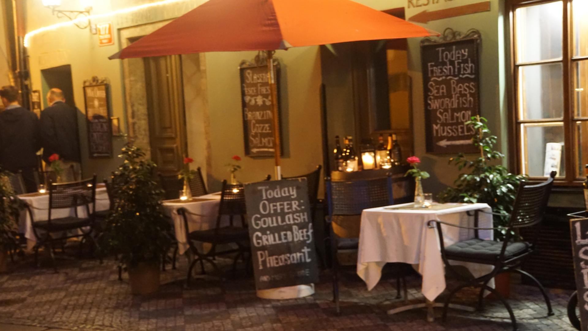 Extérieur du petit restaurant familial