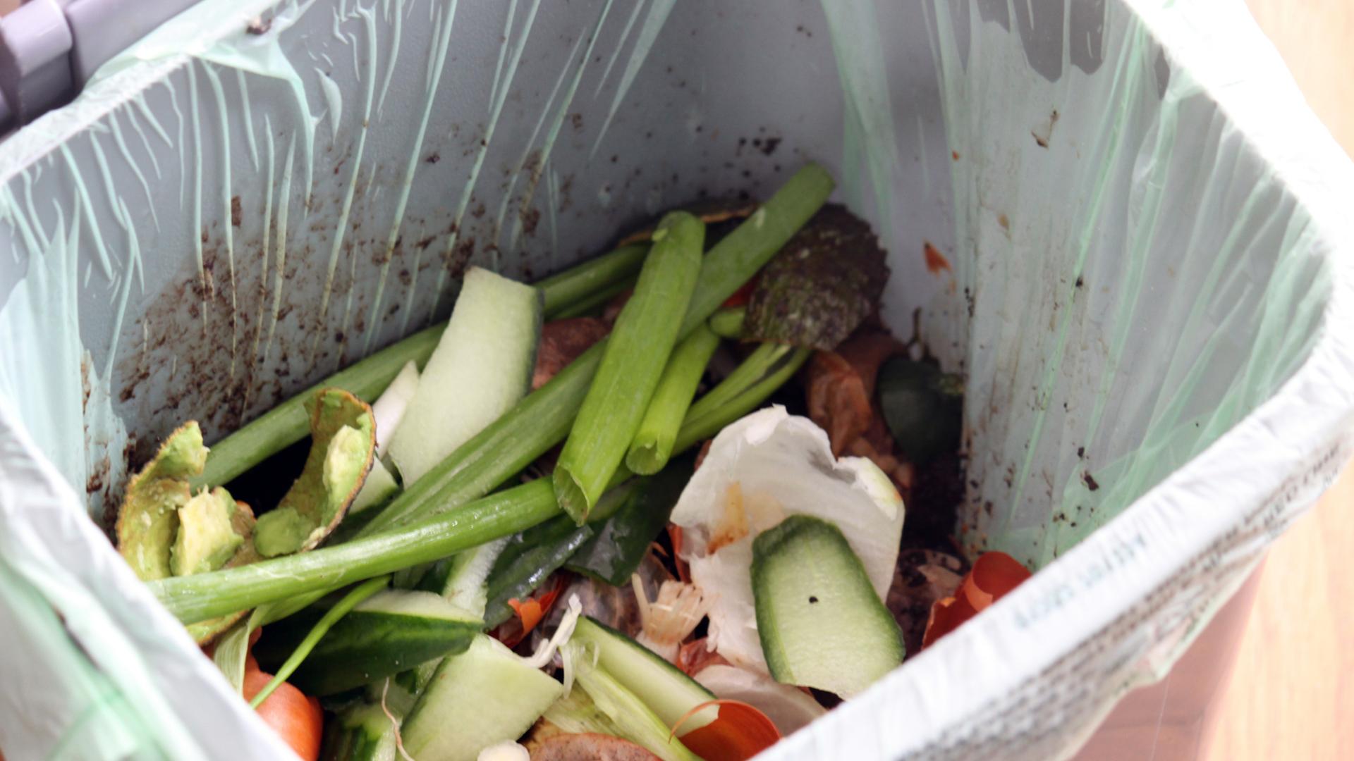 wasted food inside a restaurant's kitchen