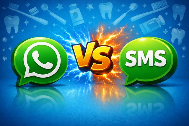 WhatsApp vs. SMS für Zahnarzt-Terminerinnerungen: Wer gewinnt?